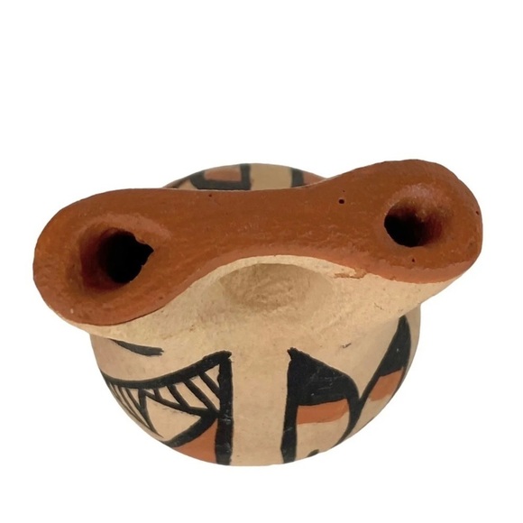 Jemez Pottery Artist Signed R Chavez Wedding Vase Vintage  Southwestern - Picture 2 of 5